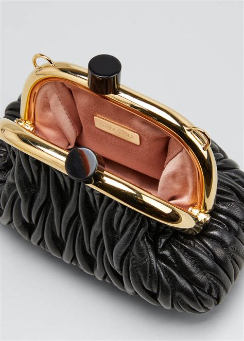 miu miu rr1780 pattina handbag nappa vernice|Miu Belle nappa leather mini.